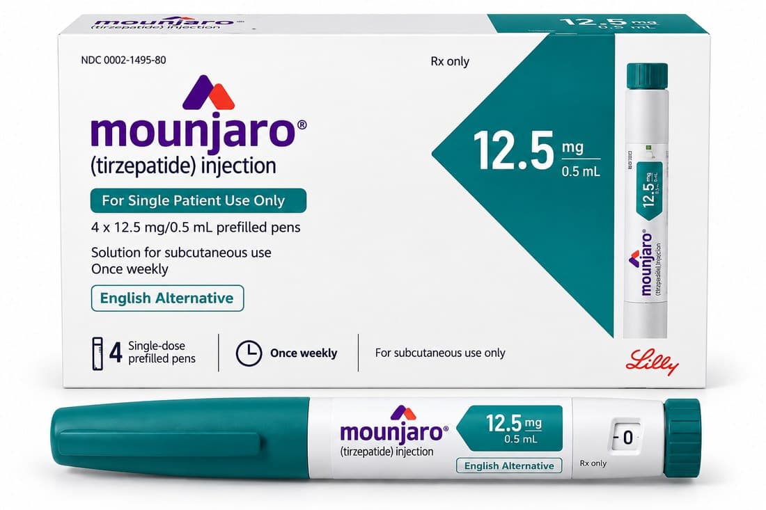 MOUNJARO® KwikPen (English Alternative) 12.5mg
